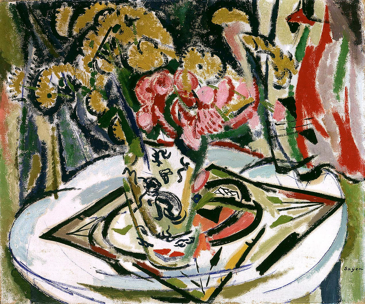H. Lyman Saÿen:Flowers,16x12"(A3)Poster