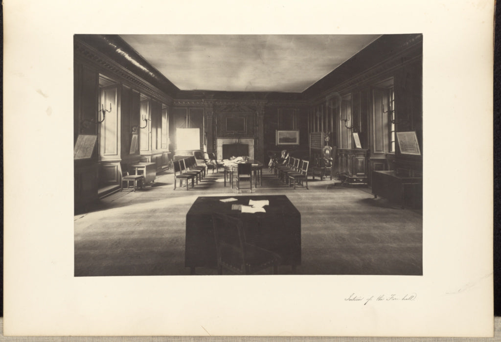 Thomas Annan:Interior of the Fore-Hall., Poster Print Wall Art