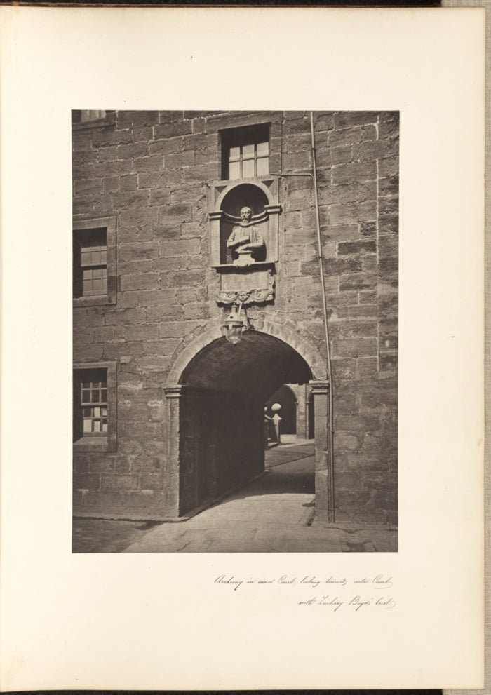 Thomas Annan:Archway In Inner Court, looking towards the Out,16x12