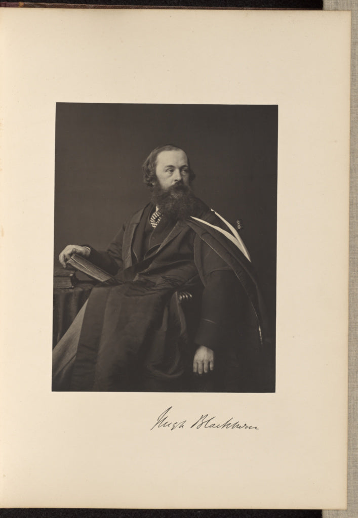 Thomas Annan:Hugh Blackburn, M.A., Professor of Mathematics,16x12"(A3)Poster