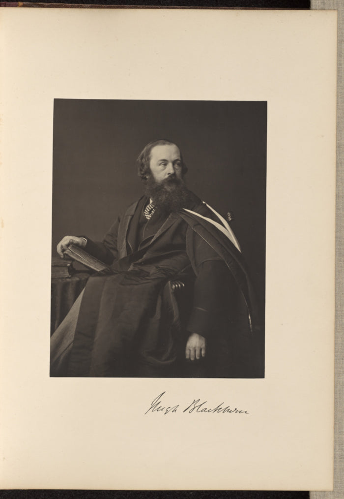 Thomas Annan:Hugh Blackburn, M.A., Professor of Mathematics,16x12