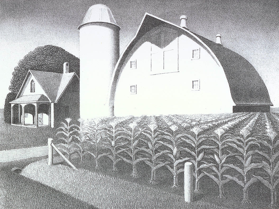 Grant Wood:Fertility,16x12"(A3)Poster