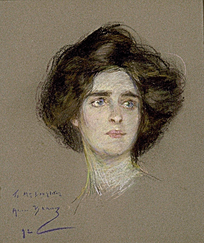 Alice Pike Barney:Laura Attentive,16x12"(A3)Poster