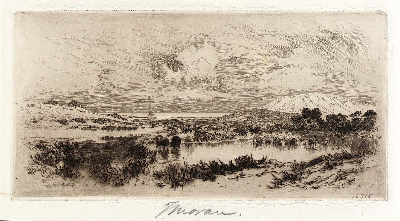 Thomas Moran:Montauk,16x12"(A3)Poster