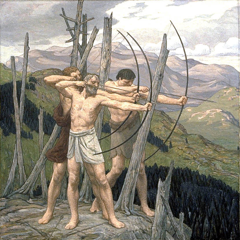Bryson Burroughs:The Archers,16x12"(A3)Poster