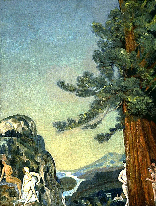 Arthur B. Davies:On the Cliffs,16x12"(A3)Poster