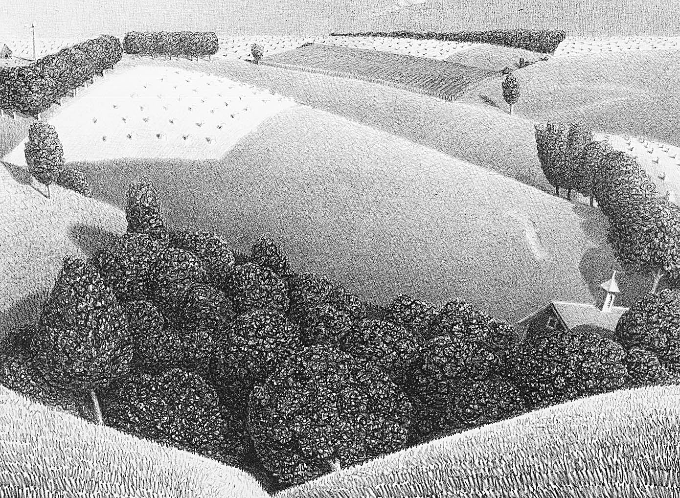 Grant Wood:July Fifteenth,16x12"(A3)Poster