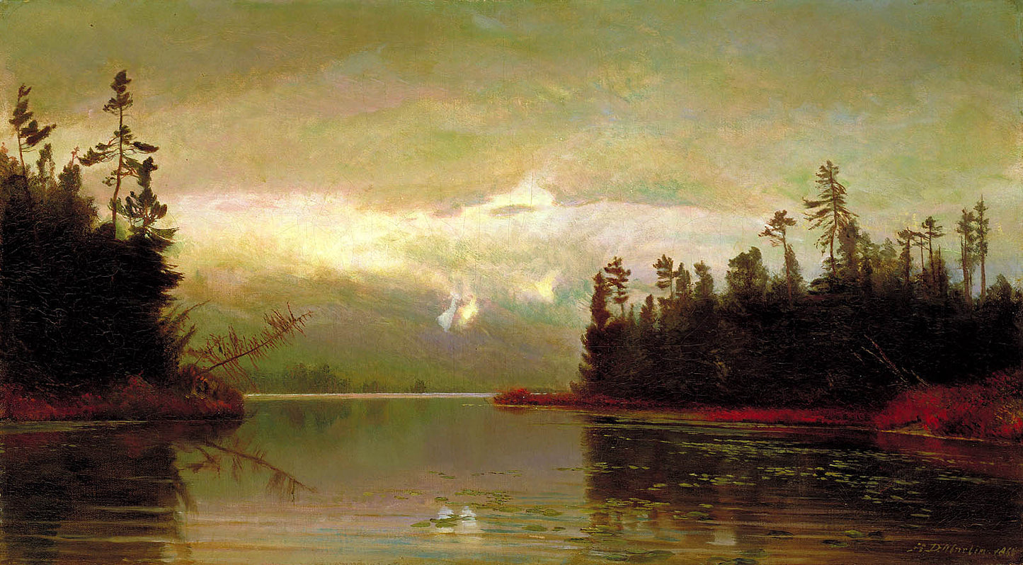 Homer Dodge Martin:A North Woods Lake,16x12"(A3)Poster