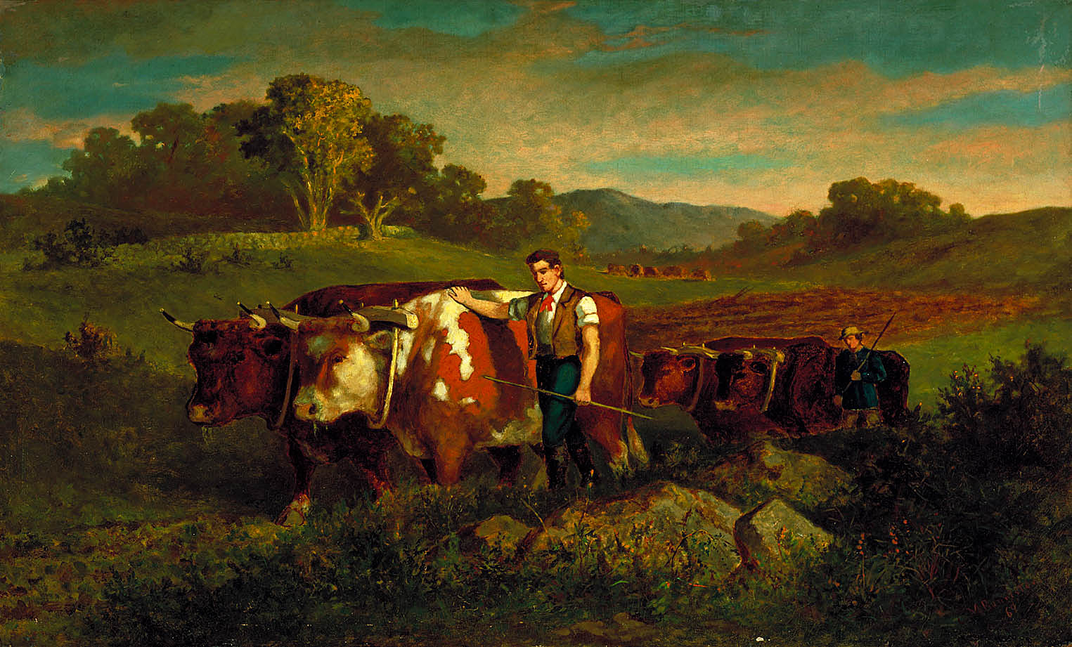 Edward Mitchell Bannister:Herdsmen with Cows,16x12"(A3)Poster