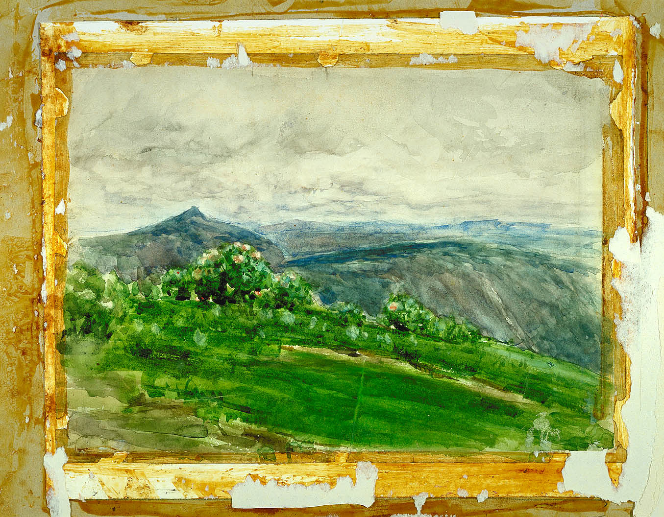 Henry Ossawa Tanner:Mountain Landscape, Highlands, North Car,16x12"(A3)Poster