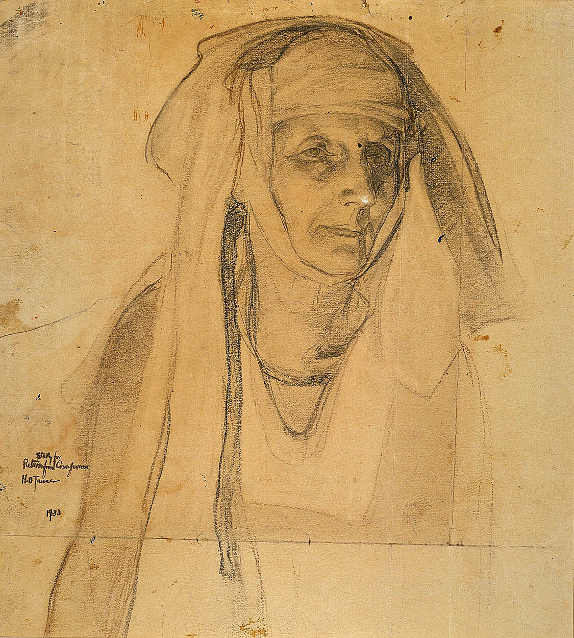 Henry Ossawa Tanner:Study for Mary, Return from the Crucifix,16x12"(A3)Poster