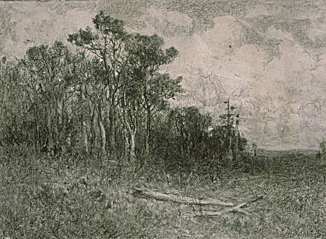 Edward Mitchell Bannister:Landscape, Woodland Scene,16x12"(A3)Poster