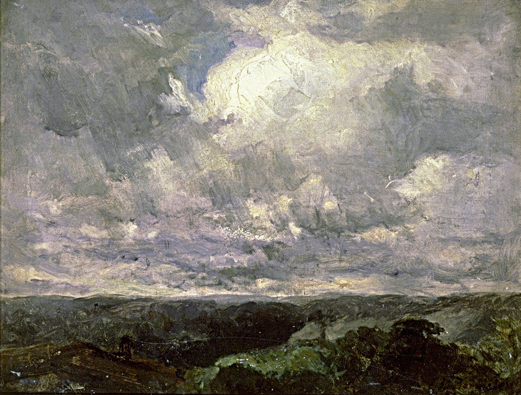 Edward Mitchell Bannister:Untitled (landscape, cloudy sky),16x12"(A3)Poster