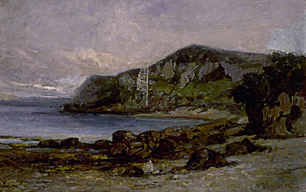 Edward Mitchell Bannister:Rocks at Newport,16x12"(A3)Poster