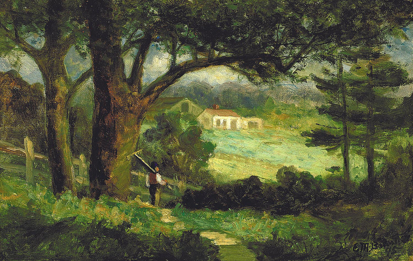 Edward Mitchell Bannister:Homeward,16x12"(A3)Poster