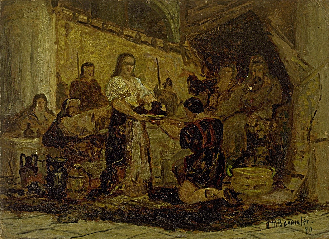 Edward Mitchell Bannister:Salome Receiving the Head of John ,16x12"(A3)Poster