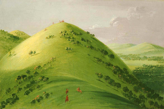 George Catlin:Beautiful Prairie Bluffs, Upper Mississippi,16x12"(A3)Poster