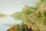 George Catlin:View on the Wisconsin River, Winnebago Shootin,16x12"(A3)Poster