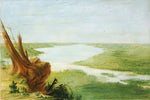 George Catlin:View on Lake St. Croix, Upper Mississippi,16x12"(A3)Poster