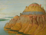 George Catlin:Picturesque Clay Bluff, 1700 Miles above St. L,16x12"(A3)Poster