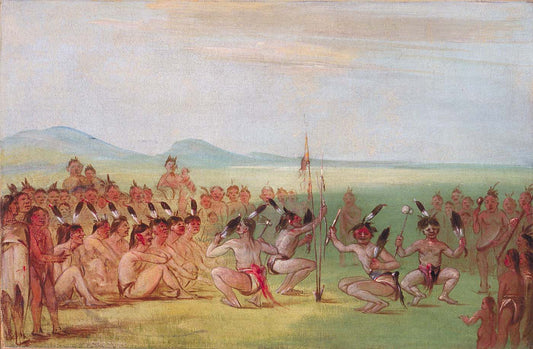 George Catlin:Eagle Dance, Choctaw,16x12"(A3)Poster
