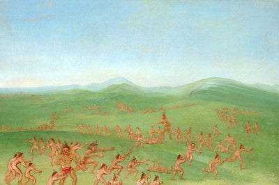 George Catlin:Sham Fight, Mandan Boys,16x12"(A3)Poster