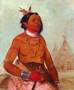 George Catlin:Quáy-hám-kay, Stone Shell, a Brave,16x12"(A3)Poster