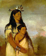 George Catlin:Túnk-aht-óh-ye, Thunderer, a Boy, and Wun-pÃ,16x12"(A3)Poster