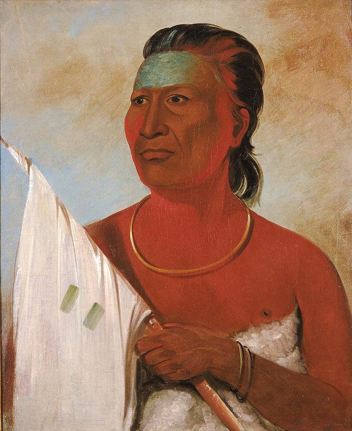 George Catlin:Náh-pope, Soup, adviser to Black Hawk,16x12