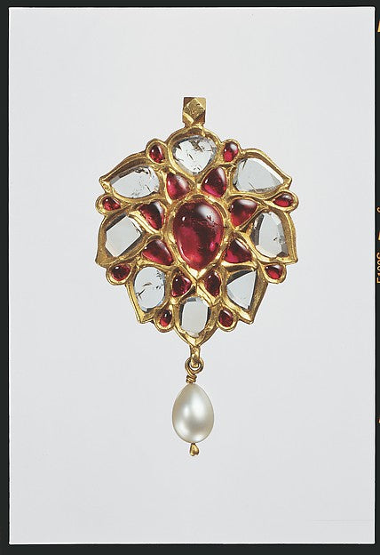 :Floral Pendant with Drooping Petals first half 17th century-16x12"(A3) Poster