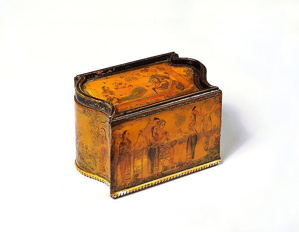 Painting by Rahim Deccani:Casket with Painted Scenes Late 17-16x12"(A3) Poster