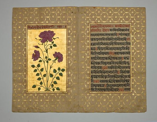 :Folio from the Siddantha-sara Siddantha-Bodha and Aporaksha-16x12"(A3) Poster