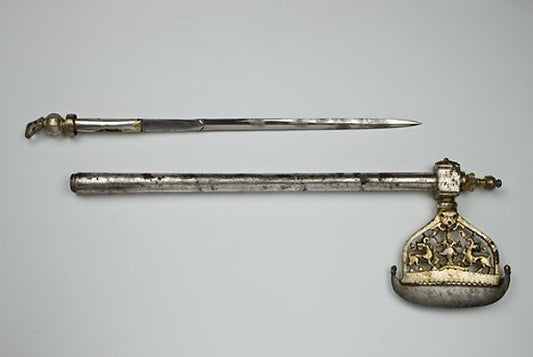 :Battle-Ax with Openwork Decoration and Hidden Blade c1570-16x12"(A3) Poster