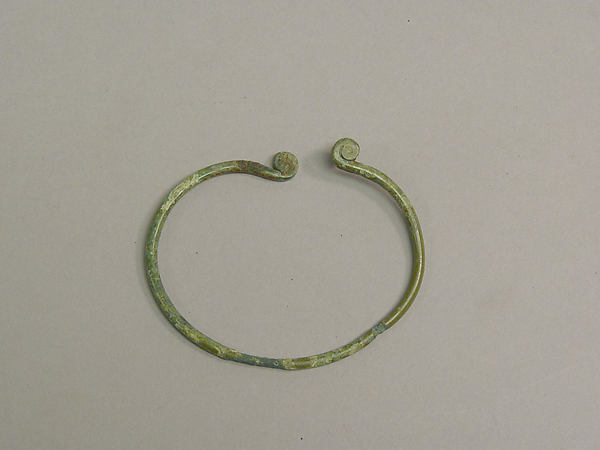 One from a Pair of Wire Bangles with Twisted End 300 B.C.–A.D.,  Poster Print