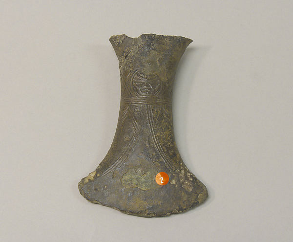 Hafted Flask-Shaped Ax with Face 500 B.C.–A.D. 300,  Poster Print Wall Art