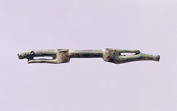 Cheekpiece for Bridle in the Shape of a Leopard 6th–4th cent B,  Poster Print Wall Art