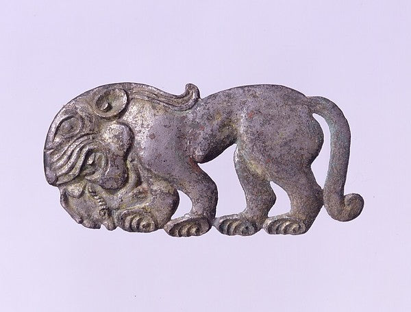 Belt Plaque in the Shape of a Standing Feline 4th cent B.C.,  Poster Print