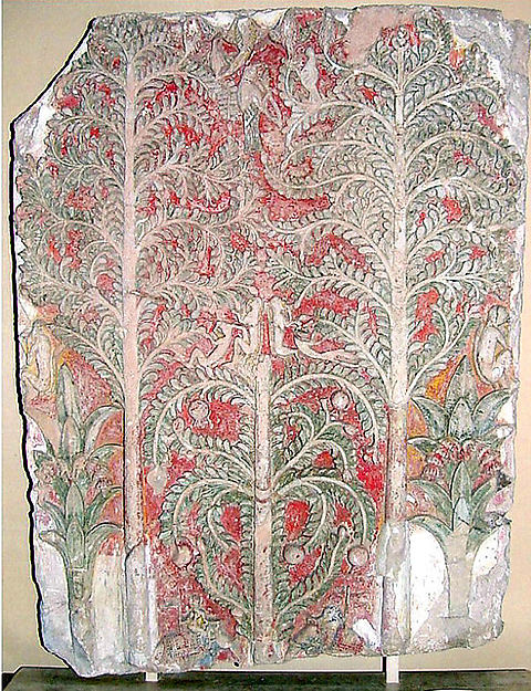 Relief with Inhabited Trees early 18th cent,16x12"(A3)Poster