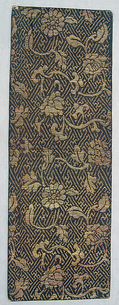 Sutra Cover with Pattern of Various Flowers with Leaves and Sc,16x12"(A3)Poster