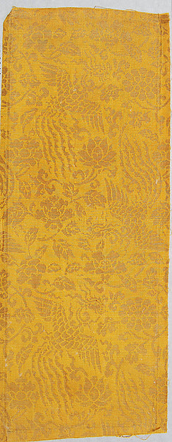 Sutra Cover with Pattern of Phoenixes among Flowers 16th cent,16x12"(A3)Poster