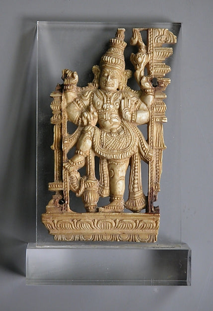 Openwork Panel Depicting a Door Guardian  late 18th cent,16x12"(A3)Poster