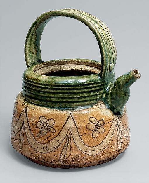 ,Ewer with Cherry Blossoms and Picnic Curtain early,16x12"(A3) Poster