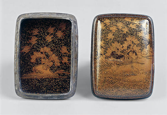 ,Incense Box with Pines and Plovers early 14th cent,16x12"(A3) Poster