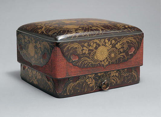 ,Box for Accessories with Chrysanthemums and Autumn,16x12"(A3) Poster