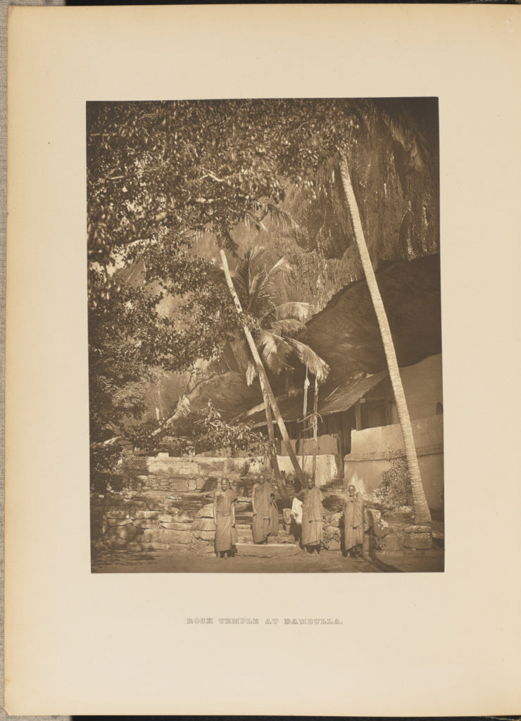 Henry W. Cave:Rock Temple at Dambulla, Poster Print Wall Art
