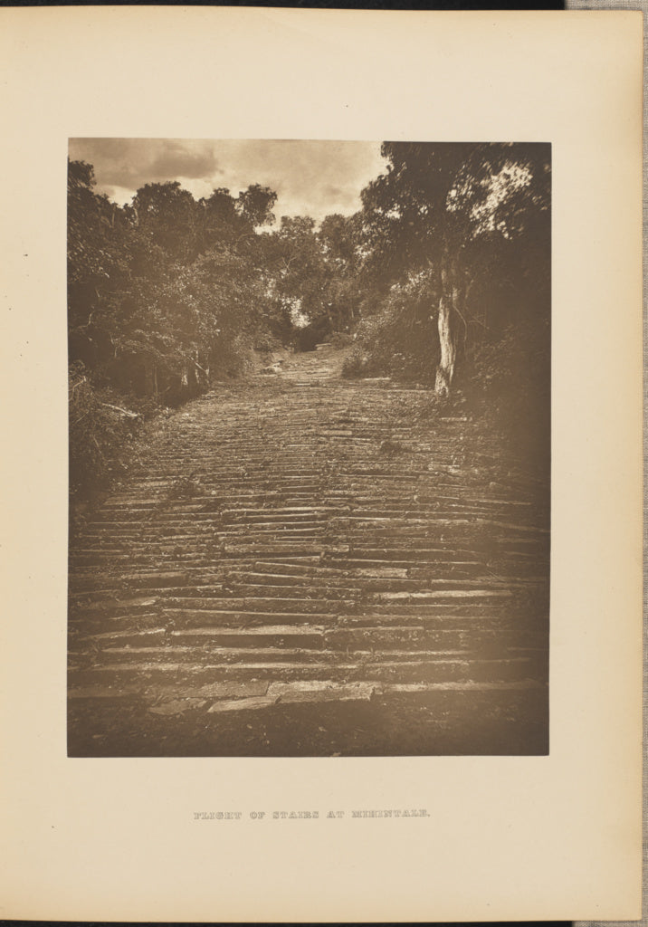 Henry W. Cave:Flight of Stairs at Mihintale, Poster Print Wall Art