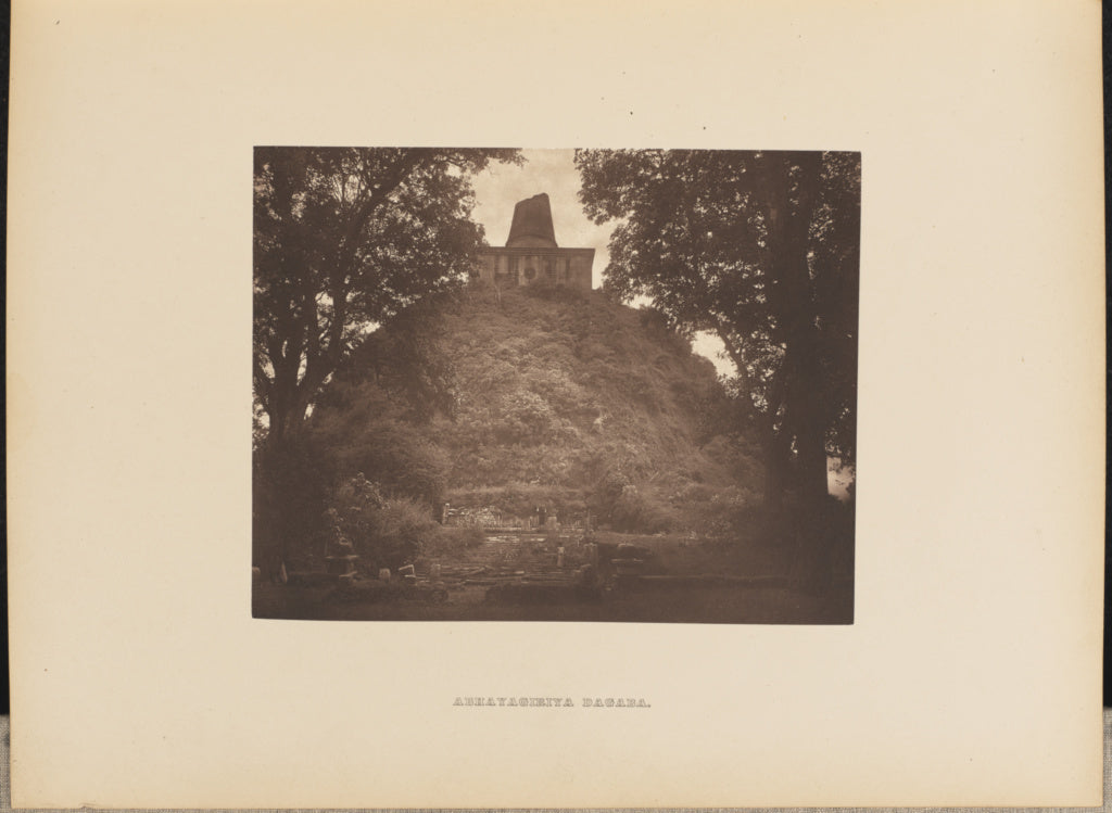 Henry W. Cave:Abhayagiriya Dagaba, Poster Print Wall Art