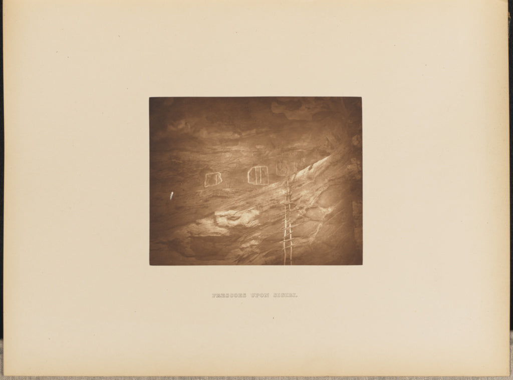 Henry W. Cave:Frescoes upon Sigiri, Poster Print Wall Art