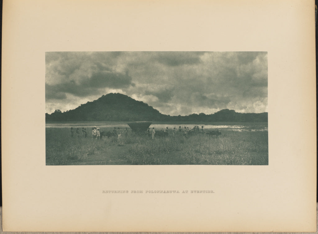 Henry W. Cave:Returning from Polonnaruwa at Even-tide, Poster Print Wall Art