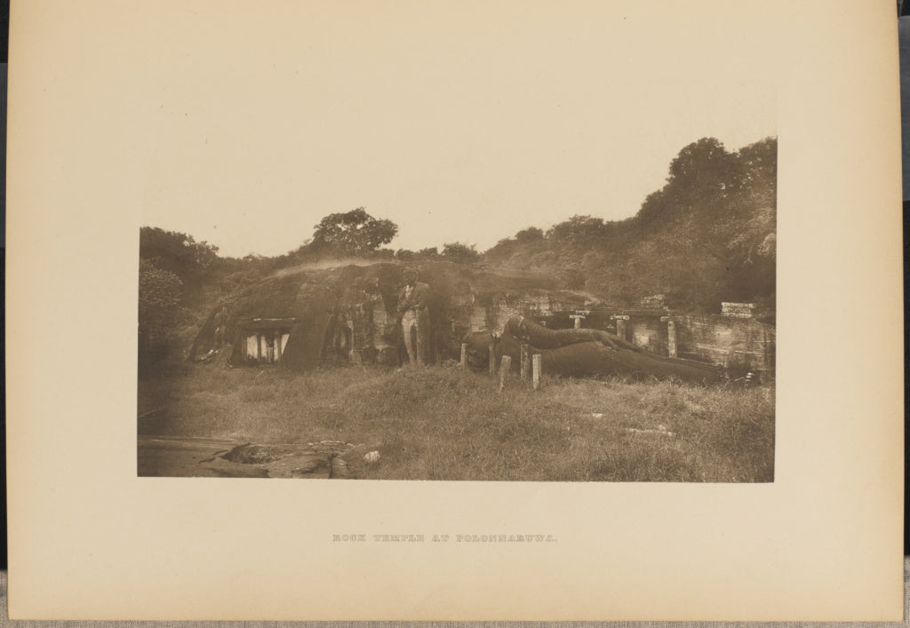 Henry W. Cave:Rock Temple at Polonnaruwa, Poster Print Wall Art